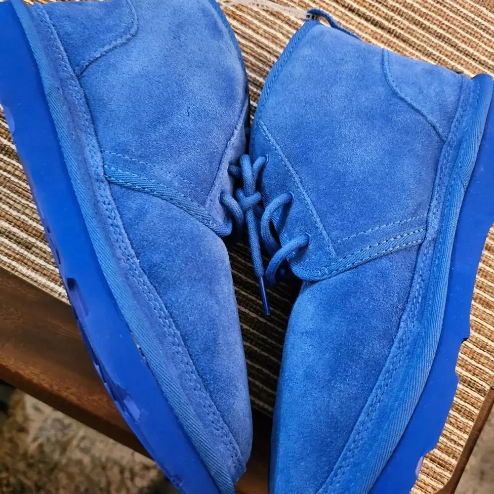 Ugg blue suede ankle boots
